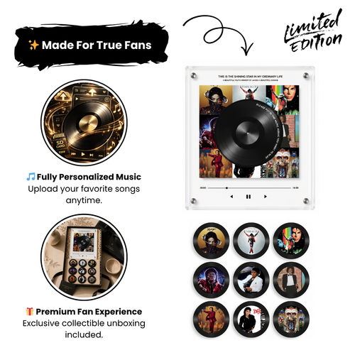 King of Pop Vinyl Display